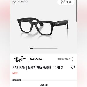 Brand New Skylar Ray-Ban Meta Smart Glasses (2nd Generation)